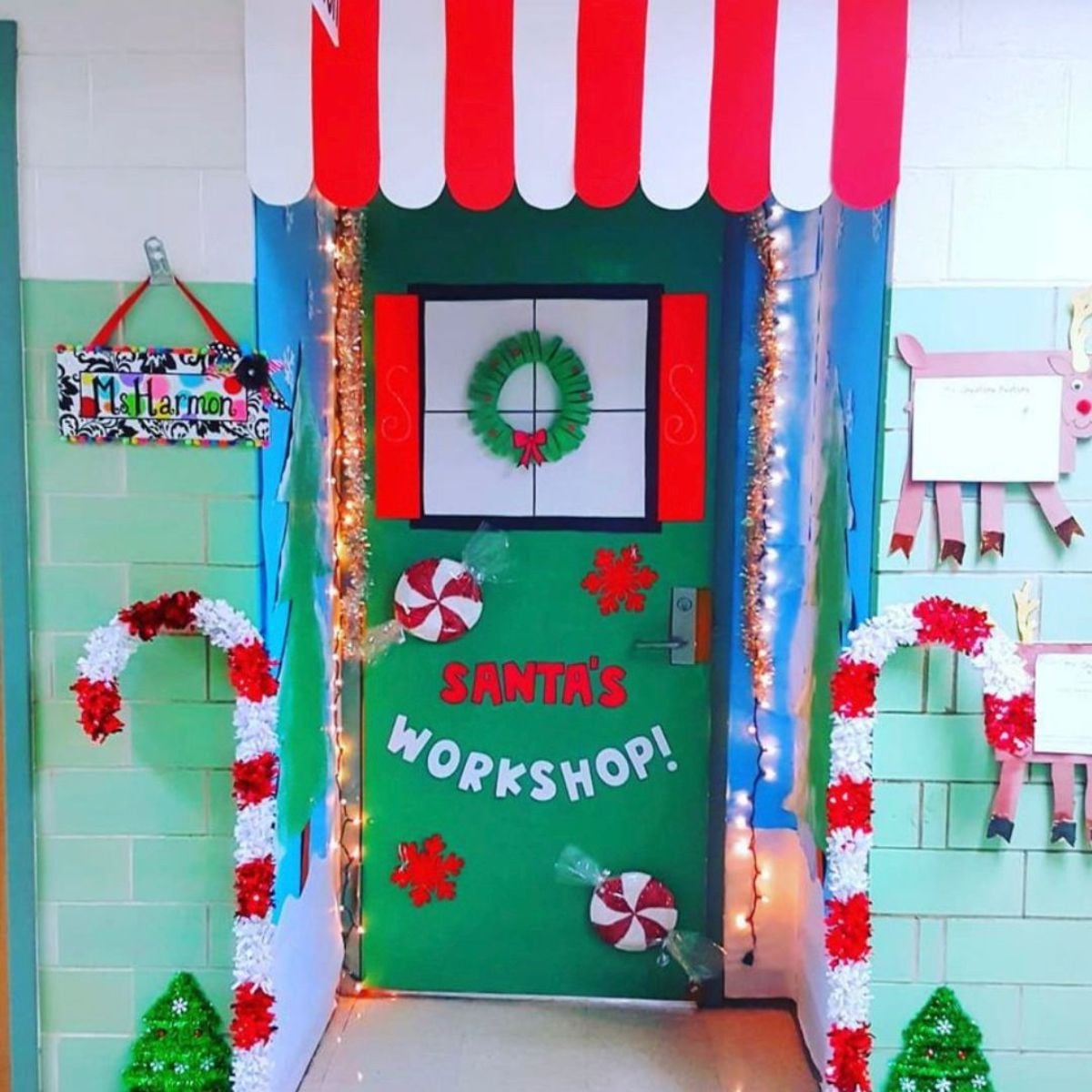 105 creative christmas classroom door decorations - chaylor & mads